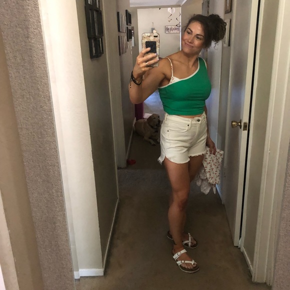 H&M Ribbed One-shoulder Top - Picture 7 of 7